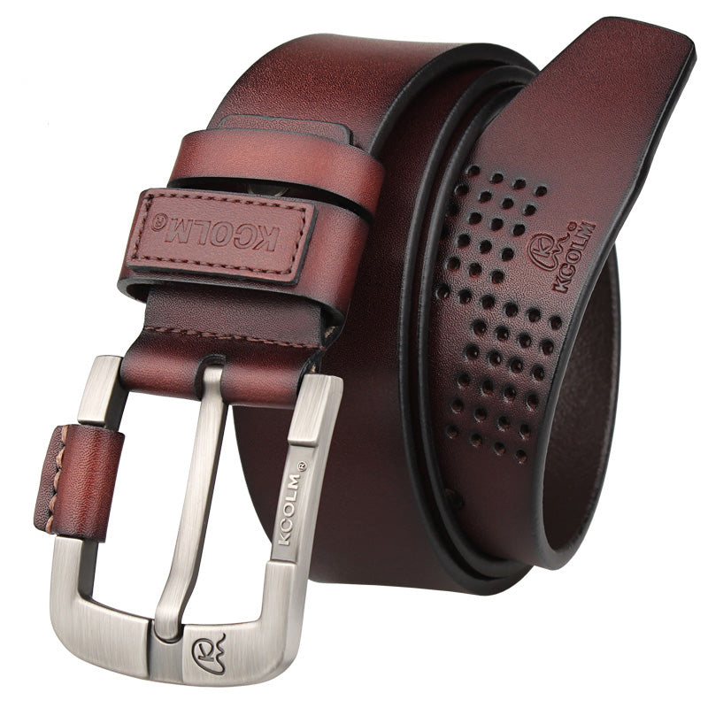 Ceinture KCOLM marron – fond orange